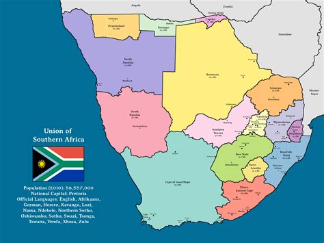 Union of Southern Africa, or an alternate end of Apartheid. [OC] : imaginarymaps