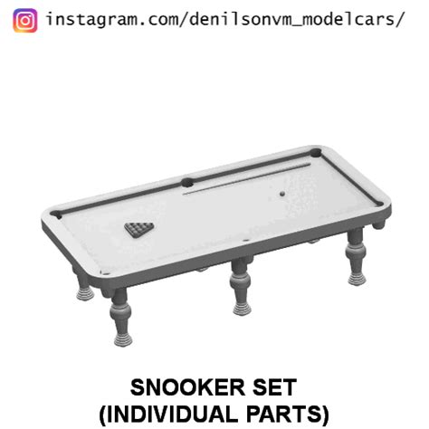 STL file SNOOKER TABLE / SET 🌆・3D printing template to download・Cults