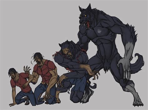 Another transformation commission. This time with a werewolf. I think it's more polished than ...