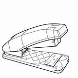 Coloring Page Stapler Img 10432 Sketch sketch template