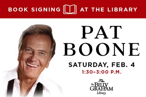 Book Signing with Pat Boone