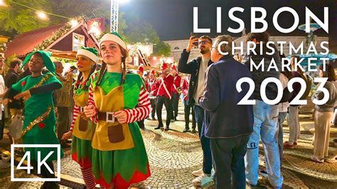 LISBON CHRISTMAS MARKET 2023: Christmas has arrived in Lisbon!! 🎄🎅 ⛄️ 4K HDR - YouTube