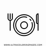 Prato Sobremesa Colorir Tudodesenhos Torta Talheres Dulce Clipartmag  sketch template
