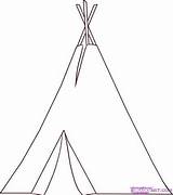 Teepee Printable Paper Tipi Coloring Blackfoot Native American  sketch template