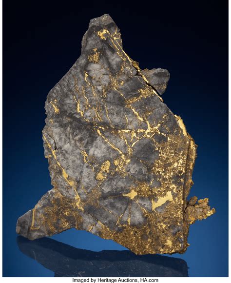 Native Gold in Quartz Vein. Red Lake Gold Mine, Dome Township, | Lot #73212 | Heritage Auctions