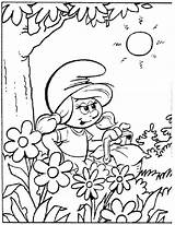 Smurf Village Coloring Pages sketch template