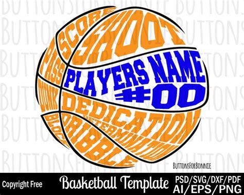 Basketball svg, cricut, silhouette, basketball template, basketball ...