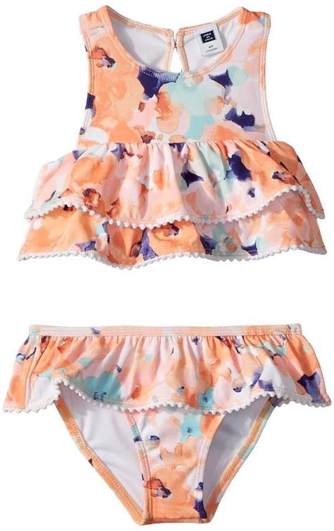 Janie and Jack Watercolor Floral Two-Piece Swim Set Girl's Swimwear ...