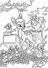 Bambi Walt Disney Coloring Pages  sketch template