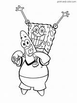 Spongebob Squarepants Coloring Pages Patrick sketch template