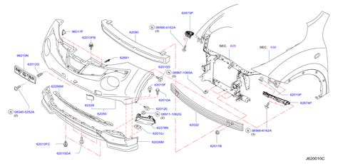 Nissan Altima Bumper Impact Absorber (Front) - 62090-1KM0A - Genuine Nissan Part