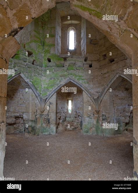 Interior of Bodiam Castle Stock Photo - Alamy