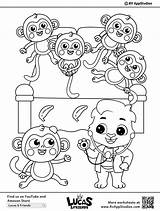 Five Little Monkeys Printable  Free Templates sketch template