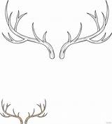 Deer Horn Coloring Page In PDF  Download Templatenet sketch template