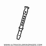 Flute Coloring Page  Ultra Pages sketch template