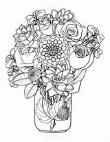 Flower Coloring Free Printable Pages For Adults Easy  sketch template