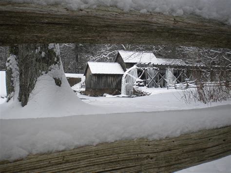 A Mabry Mill Winter Photograph by Diannah Lynch - Pixels