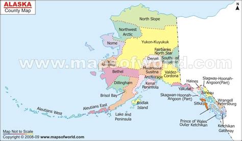 Alaska County Map | County map, Map, Alaska