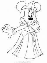 Minnie Mouse Aurora Coloring Page For Kids  Free sketch template