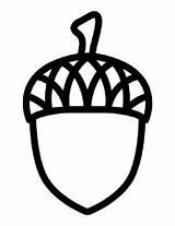 Acorn Printable Template Templates Fall Crafts Applique Sheet Shape  sketch template