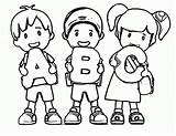 Simple ABC Coloring Page  Free Printable Pages For Kids sketch template