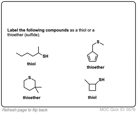 Thiols And Thioethers – Master Organic Chemistry