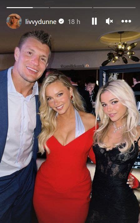 Olivia Dunne and Rob Gronkowski become friends at lavish Sports ...