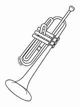 Trumpet Coloring Pages  Best For Kids sketch template