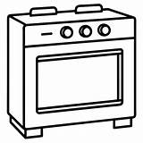 Oven Outline coloring Book Page Line Art Drawing  Premium AI Generated sketch template