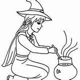 Scary Witch Face coloring Pages  Hellokidscom sketch template