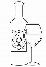 Wine Bottle Coloring Pages sketch template