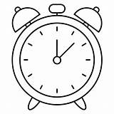 Alarm clock coloring Page Outline Book Line Art Drawing  sketch template