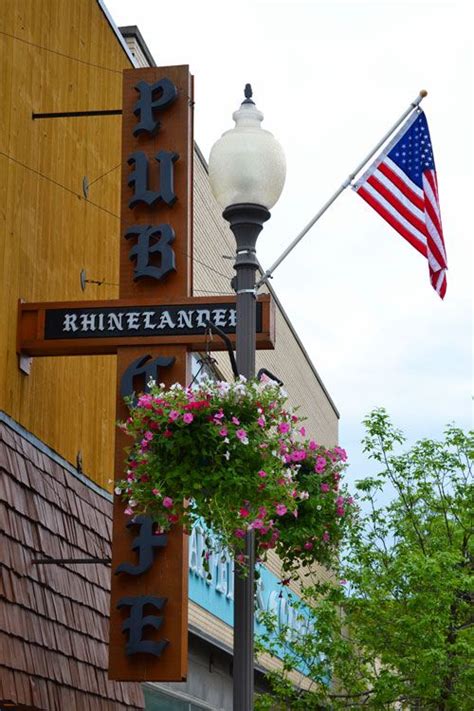 Lovely downtown Rhinelander. The Rhinelander Cafe and Pub has been a fixture in our town since ...