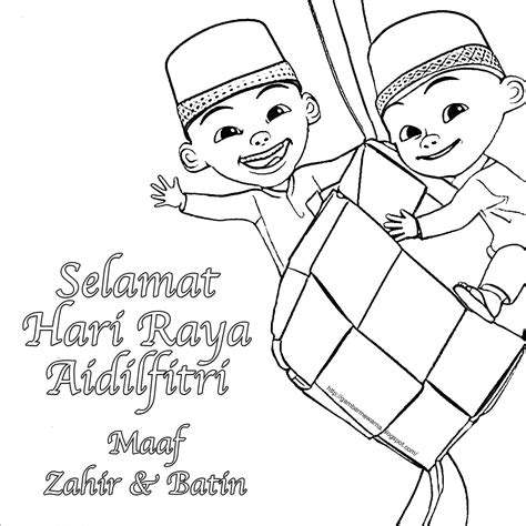 Mewarna Kad Hari Raya Upin Ipin Senarai Kertas Mewarna Selamat Hari | The Best Porn Website