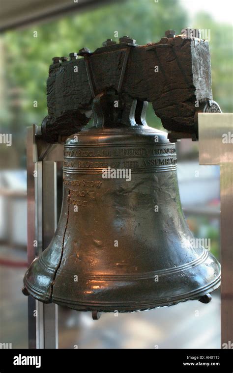 Liberty Bell in the Liberty Bell Center, Independence Hall National Park, Philadelphia ...