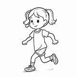 Running Coloring Pages For Kids sketch template