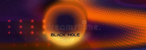 Black Hole Made from Flying Particles. Abstract Background Stock Vector ...