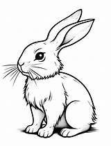 Rabbit Coloring Pages  Hue Therapy sketch template