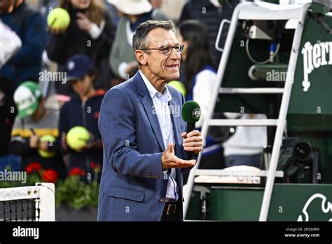 Mats Wilander during the French Open, Grand Slam tennis tournament on ...