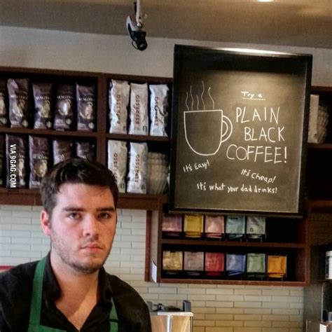 He is not allowed to make signs anymore. | Barista humor, Barista problems, Starbucks barista