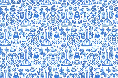 Seamless Pattern in Russian Style ~ Graphic Patterns ~ Creative Market