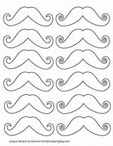 Printable Mustache Coloring Pages sketch template