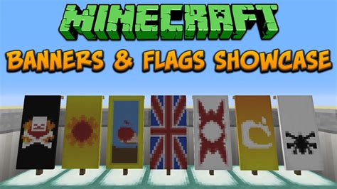 Minecraft 1.8: Banners & Flags Showcase & Tutorial - YouTube