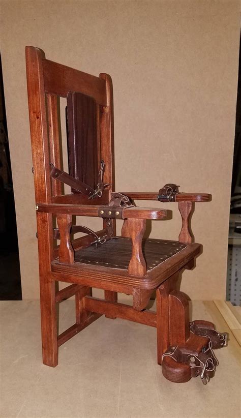 1:4 Scale Pine Old Sparky Version Electric Chair Leather | Etsy