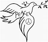 Peace Dove Coloring Pages sketch template