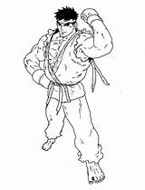 Street Fighter Coloring Page » Turkau sketch template