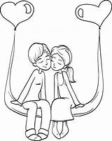 Vintage Couple In Love Coloring Page  Free Printable Pages sketch template