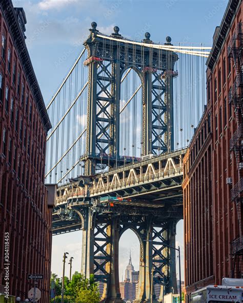 Manhattan Bridge from DUMBO Stock Photo | Adobe Stock