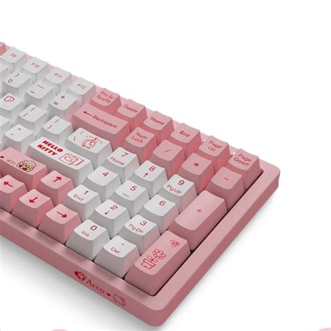 Kawaii Pink Aesthetic Hello Kitty Wired Mechanical Keyboard