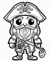 Blackbeard Coloring Pages  Pirate sketch template